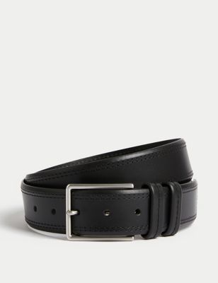 Leather Stitch Detail Belt - IT