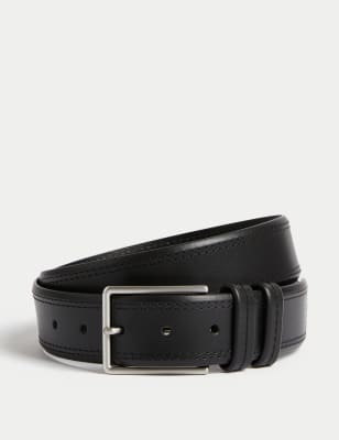 Leather Stitch Detail Belt