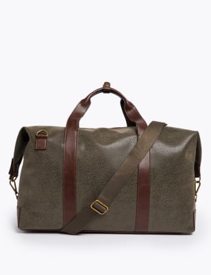 

Mens M&S Collection Textured Weekend Bag - Olive, Olive