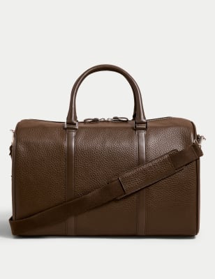 

M&S Collection Bolsa de viaje de pielMens - Marrón, Marrón