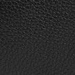 Leather Pebble Grain Washbag - black
