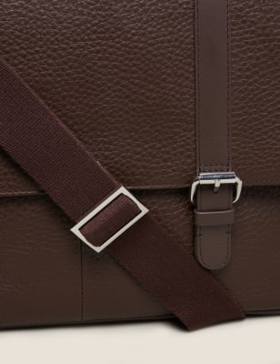 Marks and spencer cheap leather messenger bag