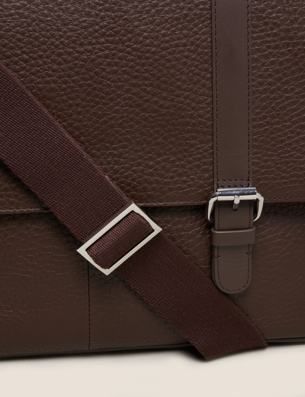 Leather Messenger Bag image 4