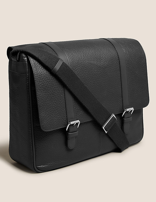 Leather Messenger Bag - HK