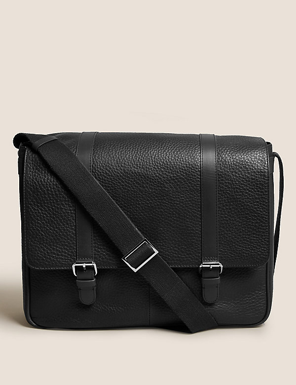 Leather Messenger Bag - MD