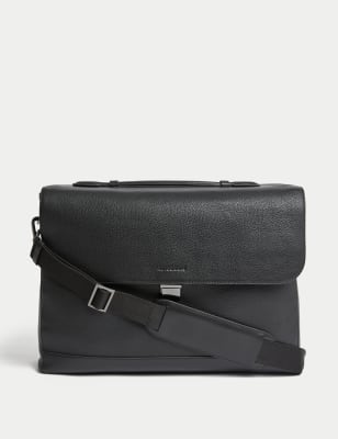 Marks and spencer store mens leather holdall