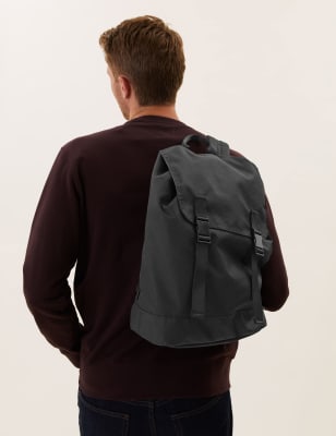 

Mens M&S Collection Recycled Polyester Pro-Tect™ Backpack - Black, Black