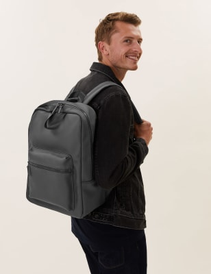 

M&S Collection Mochila tote con acabado de gomaMens - Negro, Negro