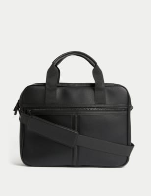 Mens leather outlet messenger bag sale