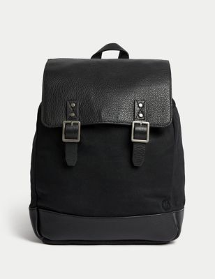 Leather & Cotton Backpack - DE