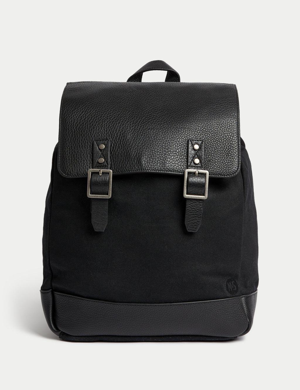 Leather & Cotton Backpack