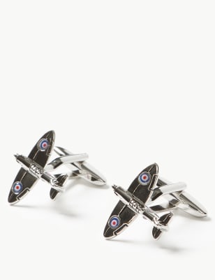 Boutons de manchette &agrave; motif avion