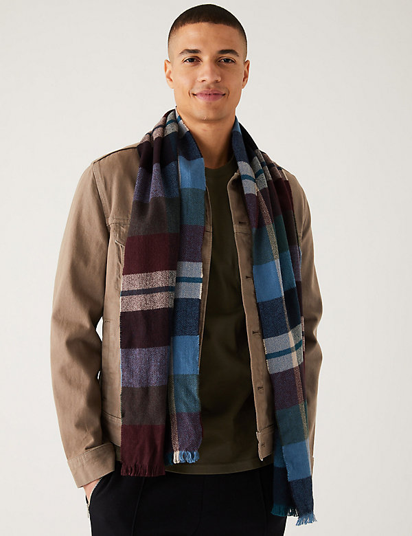 Checked Scarf - HK