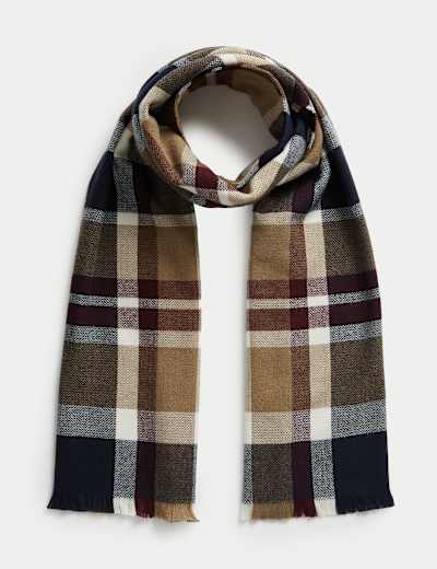 Checked Scarf