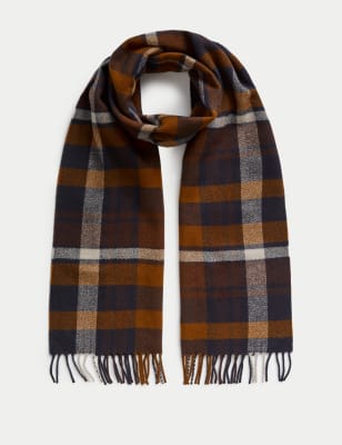 Checked Woven Scarf - NL