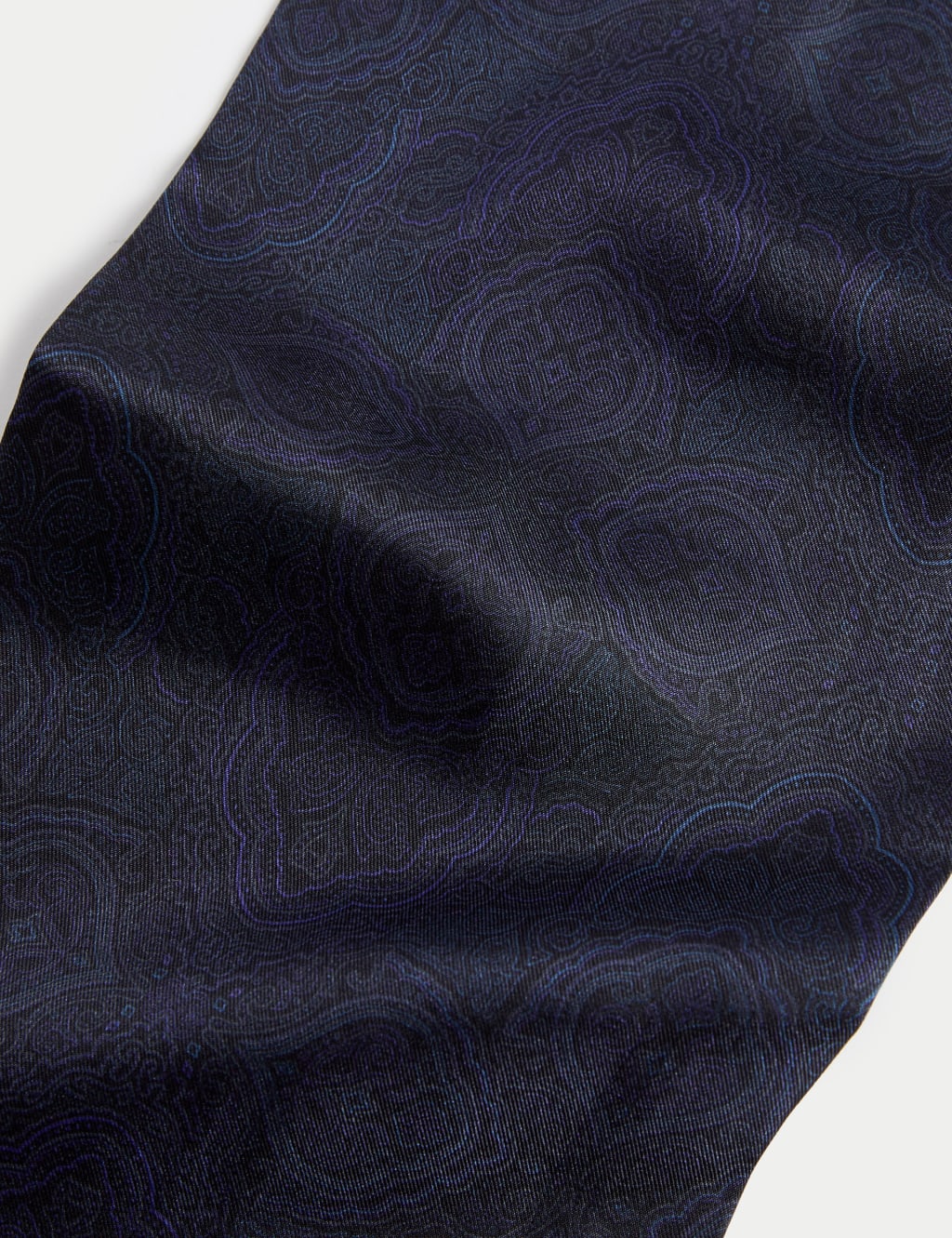 Silk Paisley Print Scarf image 3