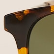 D Frame Polarised Sunglasses - brownmix