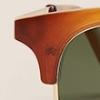 D Frame Polarised Sunglasses - caramel