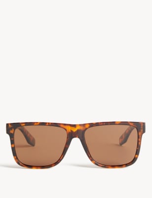 

Mens M&S Collection Polarisierte Sonnenbrille mit D-Gestell - Brown Mix, Brown Mix