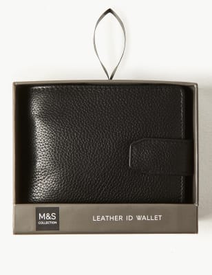 Marks & Spencer Bi-Fold Cardsafe Wallet Leather (MALE, BROWN)