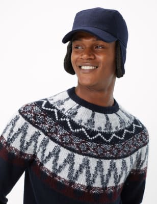 Casquette de baseball imitation peau de mouton