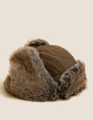 

Mens M&S Collection Trapper Hat with Thermowarmth™ - Khaki, Khaki