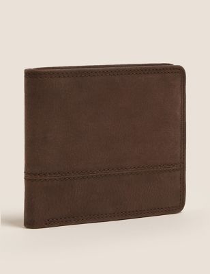 Marks & Spencer Bi-Fold Cardsafe Wallet Leather (MALE, BROWN)