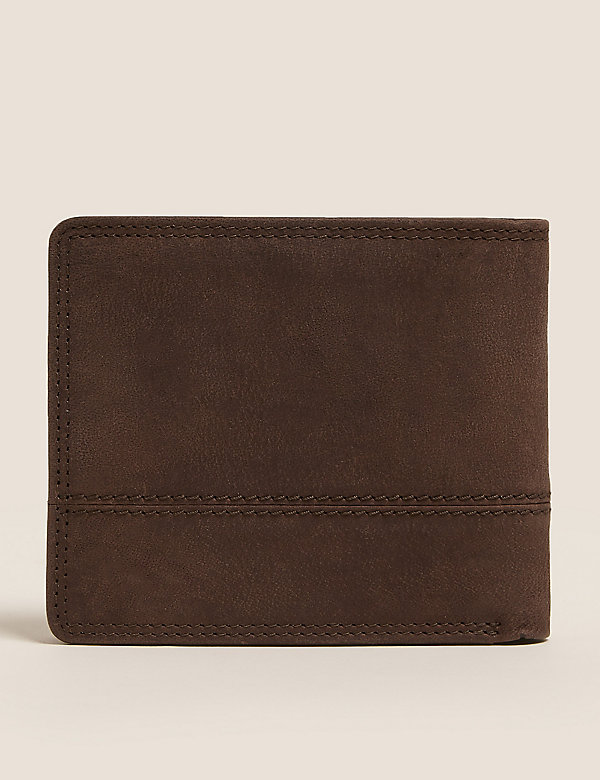 محفظة Cardsafe™‎ مطوية من جزأين من الجلد - QA