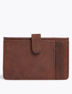  Porte-cartes en cuir, doté de la technologie Cardsafe™ - Brown