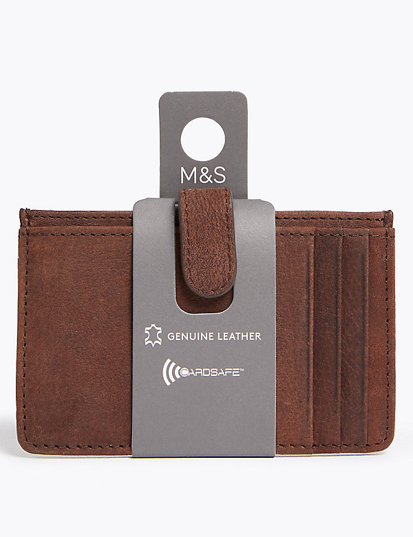 Porte-cartes en cuir, doté de la technologie Cardsafe™ - FR