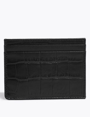  Porte-cartes en cuir, doté de la technologie Cardsafe™ - Black