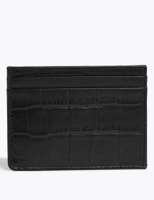  Porte-cartes en cuir, doté de la technologie Cardsafe™ - Black