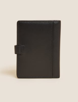 

Mens M&S Collection Leather Cardsafe™ Card Holder - Black, Black