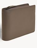 Kožená rozkládací peněženka na zip s&nbsp;technologií Cardsafe™