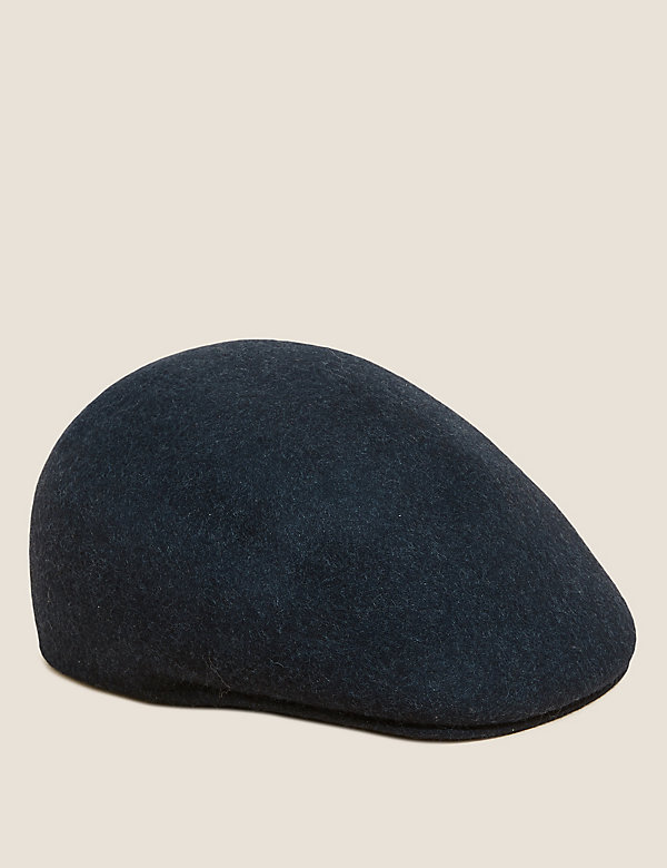 Επίπεδο καπέλο από 100% μαλλί - GR