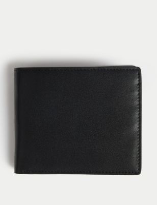 Jaeger Mens Leather Cardsafetm Wallet - Black, Black