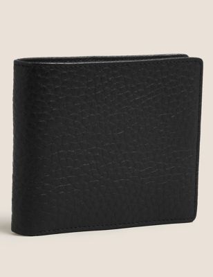 

Mens M&S Collection Leather Bi-fold Cardsafe™ Wallet - Black, Black