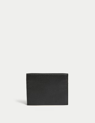 Autograph Men's Leather Pebble Grain Cardsafe Card Holder - Black, Black