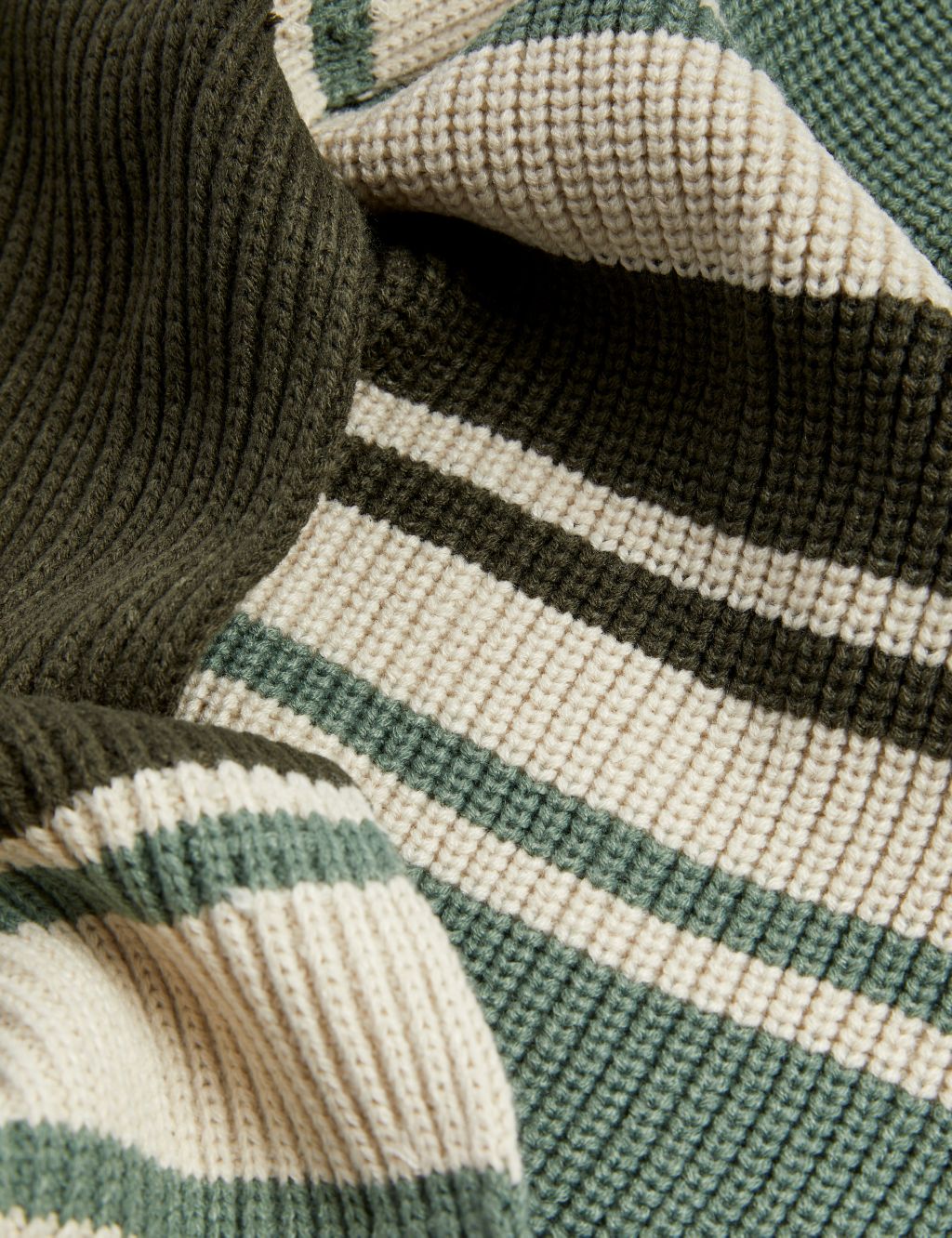 Striped Knitted Scarf image 2