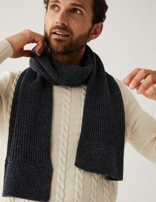 Marks and spencer 2024 mens cashmere scarf