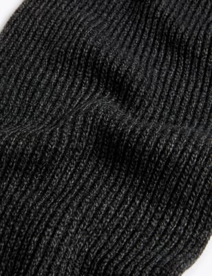 

Mens M&S Collection Knitted Textured Scarf - Charcoal Mix, Charcoal Mix