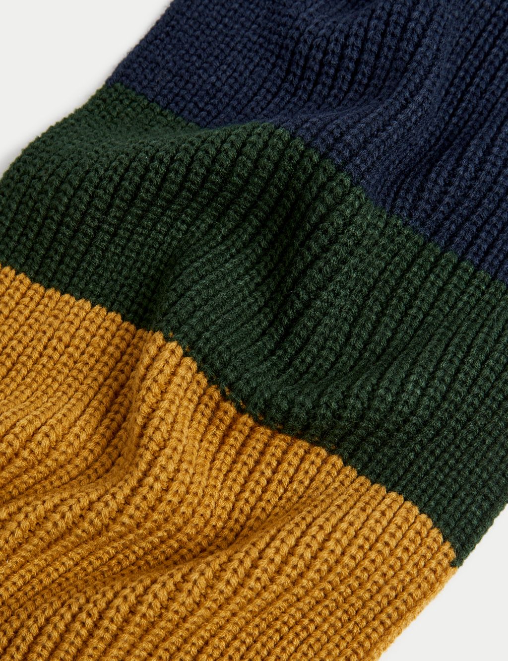 Colour Block Knitted Scarf image 2