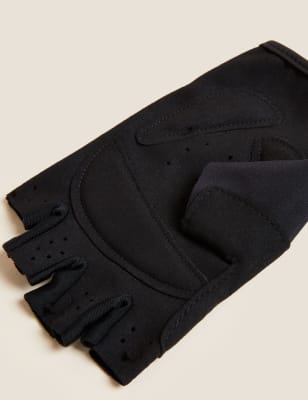 

GOODMOVE Guantes sin dedos reflectantes deportivosMens - Black, Black