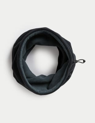 

Mens M&S Collection Fleece Snood - Black Mix, Black Mix