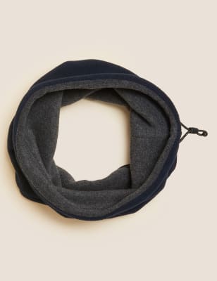 

Mens M&S Collection Fleece Snood - Navy Mix, Navy Mix