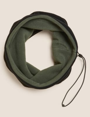 

Mens M&S Collection Fleece Snood - Black Mix, Black Mix