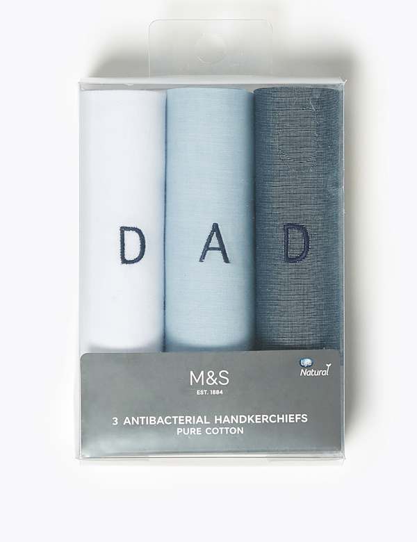 3 Pack Dad Handkerchiefs