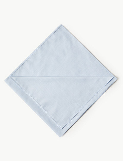 7pk Antibacterial Pure Cotton Handkerchiefs with Sanitized Finish®