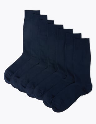 

Mens M&S Collection 7pk Cool & Fresh™ Socks - Navy, Navy