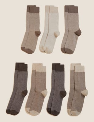 

Mens M&S Collection 7pk Cool & Fresh™ Socks - Beige Mix, Beige Mix